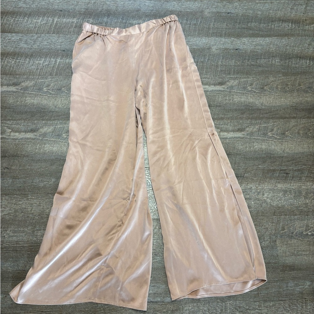 Quince washable silk pants size Large